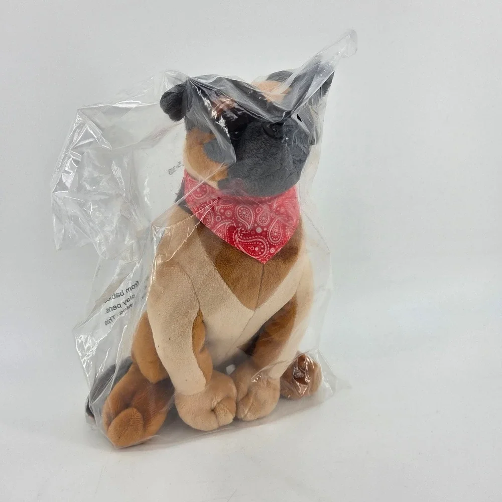 Bethesda Fallout 4 Dogmeat Plush 12 inch German Shepherd Red Bandana 2015 New